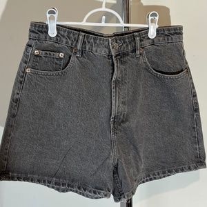 Zara high waist denim shorts
